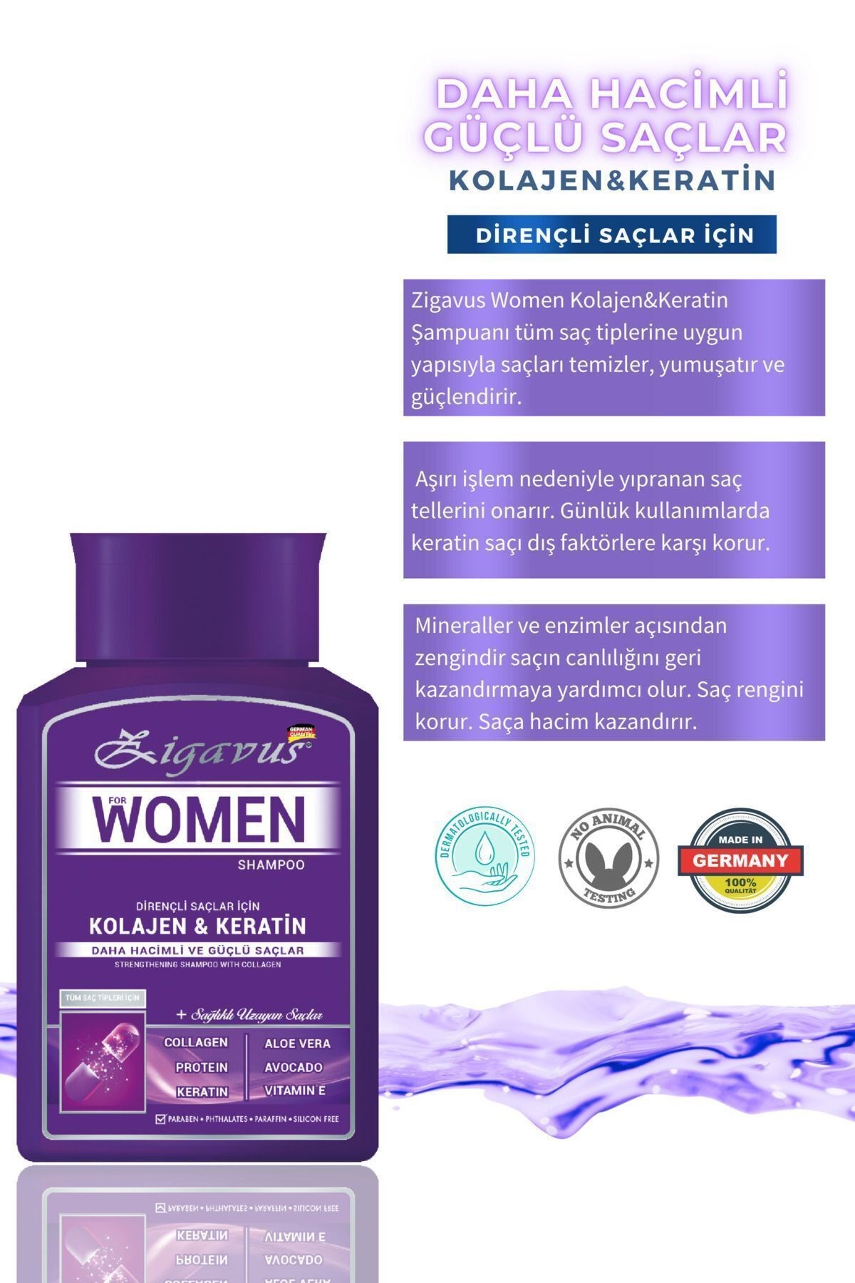 Zigavus Kolajen Women Şampuan 300 ml - 3 Al 2 Öde