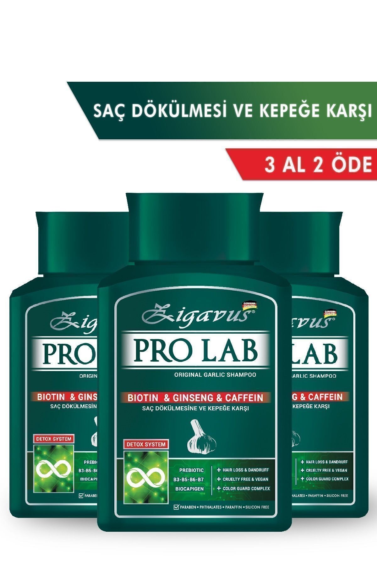 Zigavus Pro Lab Sarımsaklı Şampuan 300 ml - 3 Al 2 Öde Özel Fiyat Etiketli