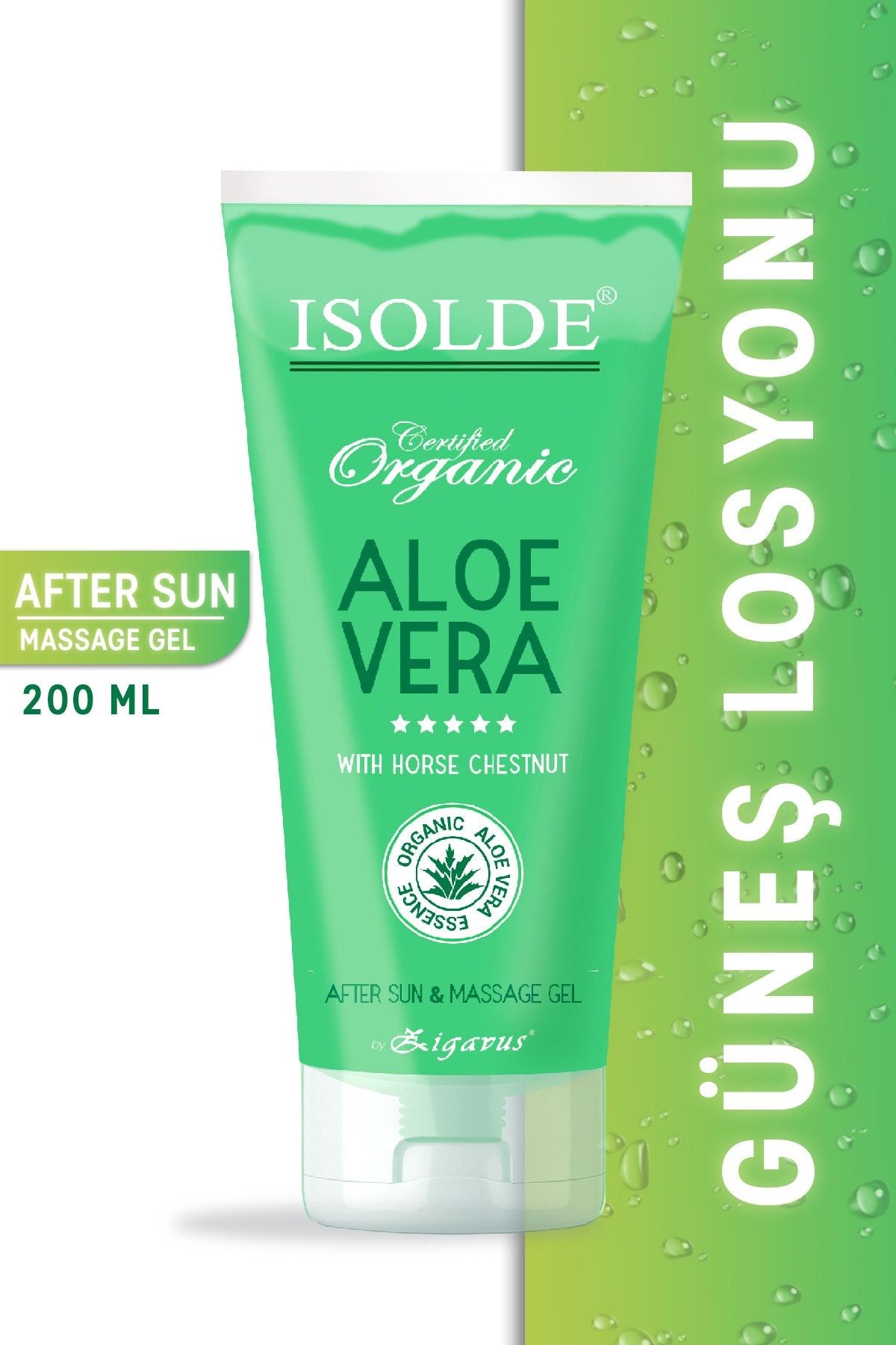 Zigavus Isolde Aloe Vera Güneş Sonrası Ice Jel 200 ml