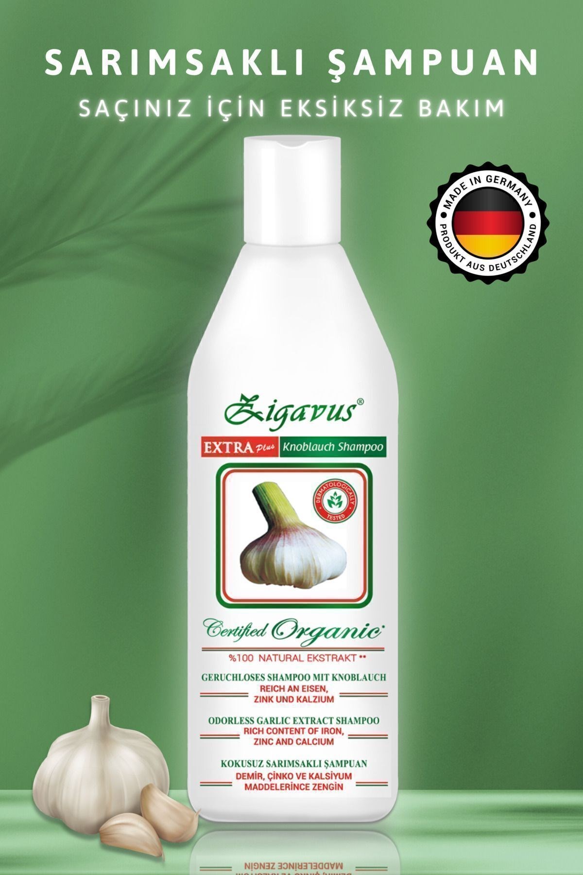 Zigavus Extra Plus Sarımsaklı Şampuan 250 ml