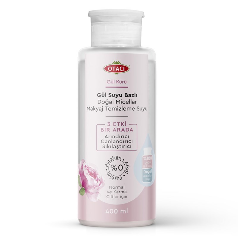 OTACI GÜL KÜRÜ MICELLER MAKYAJ TEMİZLEME SUYU 400ML
