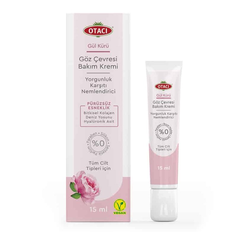 OTACI GÜL KÜRÜ NEMLENDİRİCİ YORGUNLUK KARŞITI GÖZ ÇEVRESİ BAKIM KREMİ 15ML