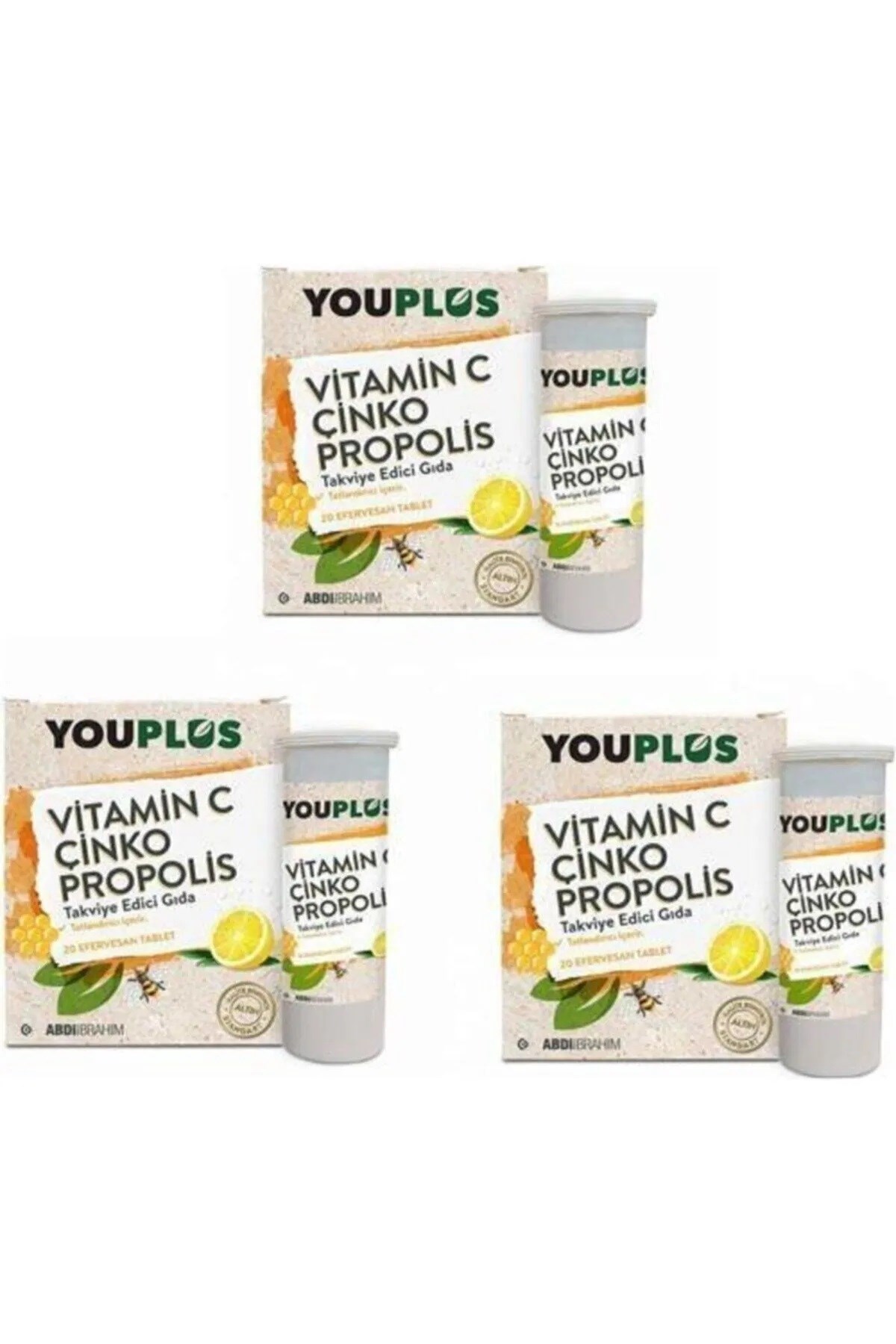 Youplus Vitamin C Çinko Propolis 20 Efervesan Tablet
