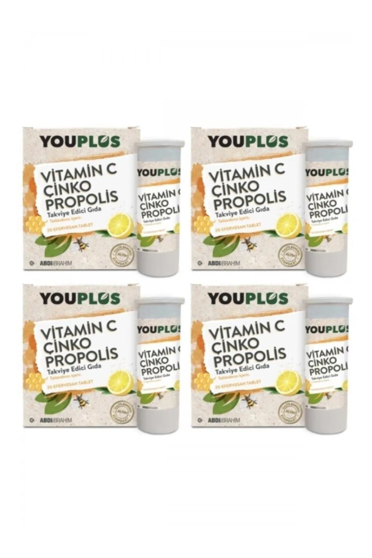 Youplus Vitamin C Çinko Propolis 20 Efervesan Tablet