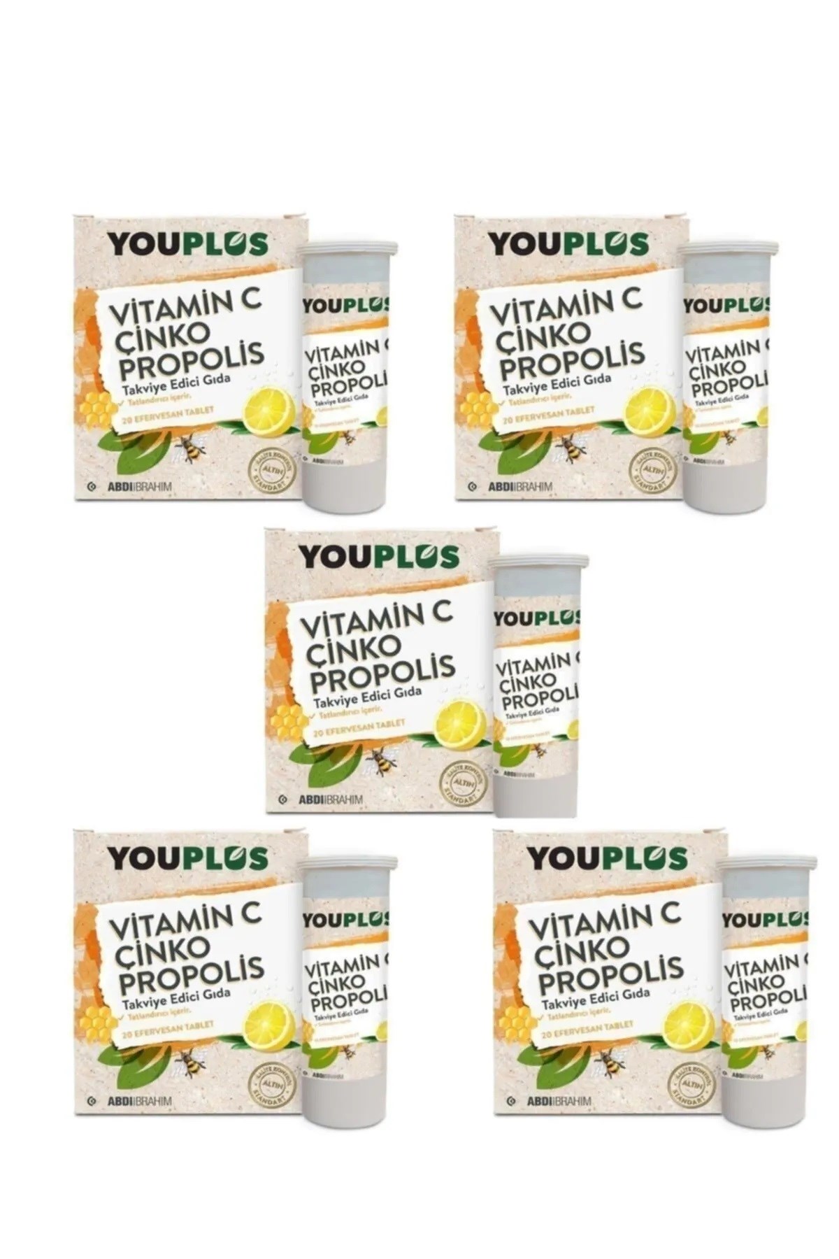 Youplus Vitamin C Çinko Propolis 20 Efervesan Tablet