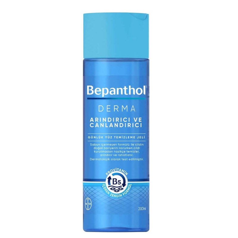 Bepanthol Derma Arındırıcı ve Canlandırıcı Günlük Yüz Temizleme Jeli 200 ml