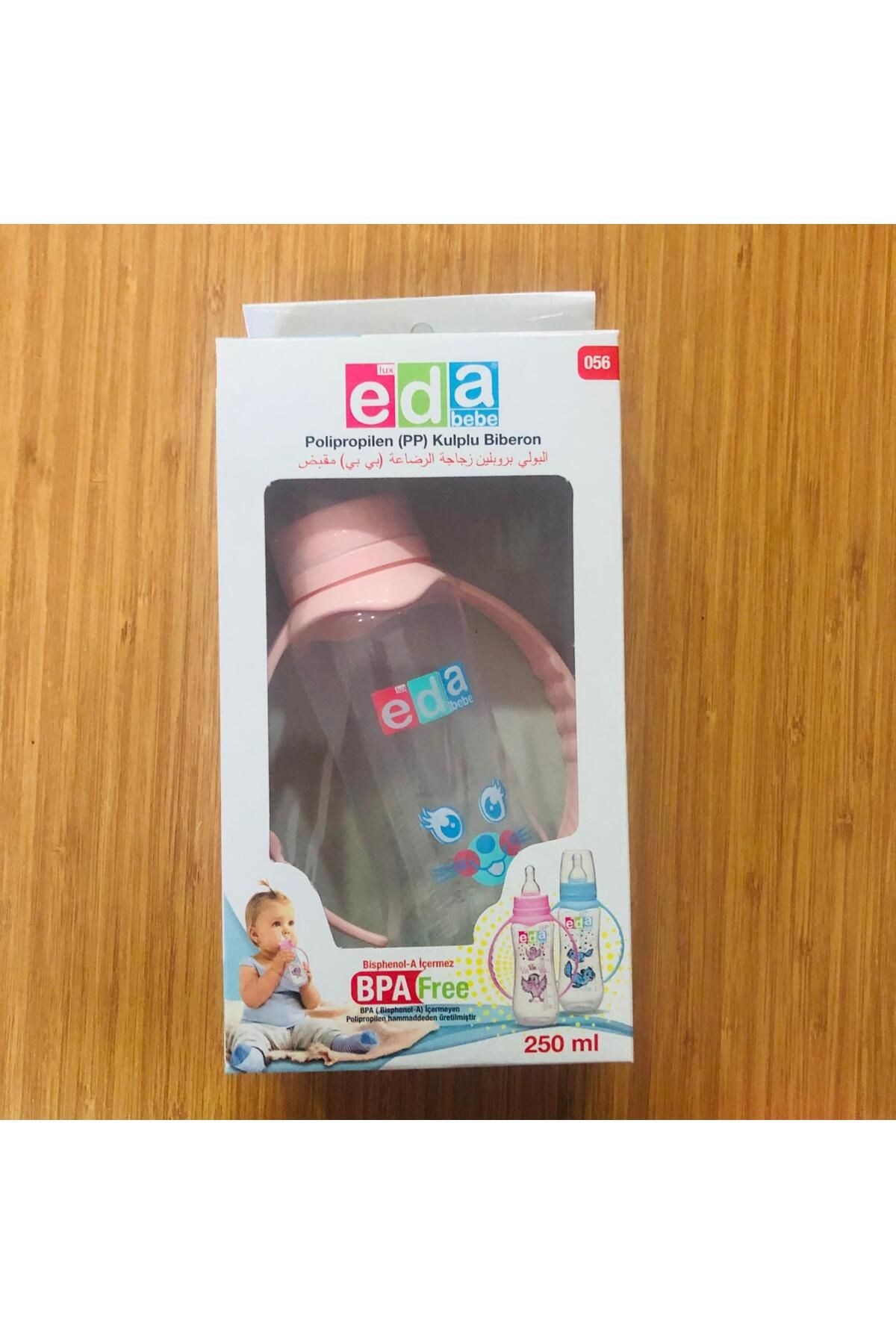 Eda Bebe Polipropilen (pp) Biberon 250ml Kulplu pembe