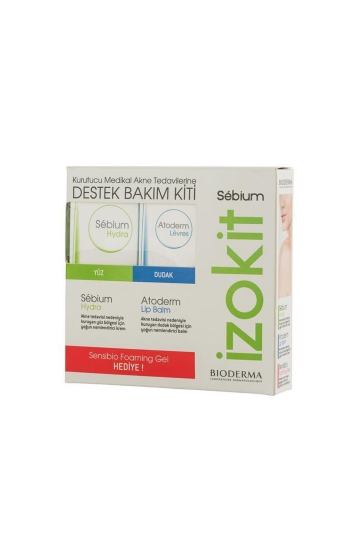 Sebium Izokit (Hydra-Atoderm Levres-sensibio Foam)