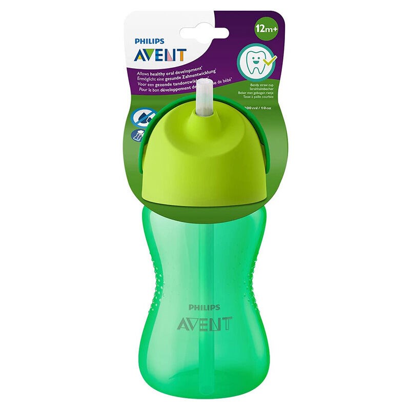 Avent SCF798/01 Desenli Pipetli Bardak 300 ml - Erkek Yeşil