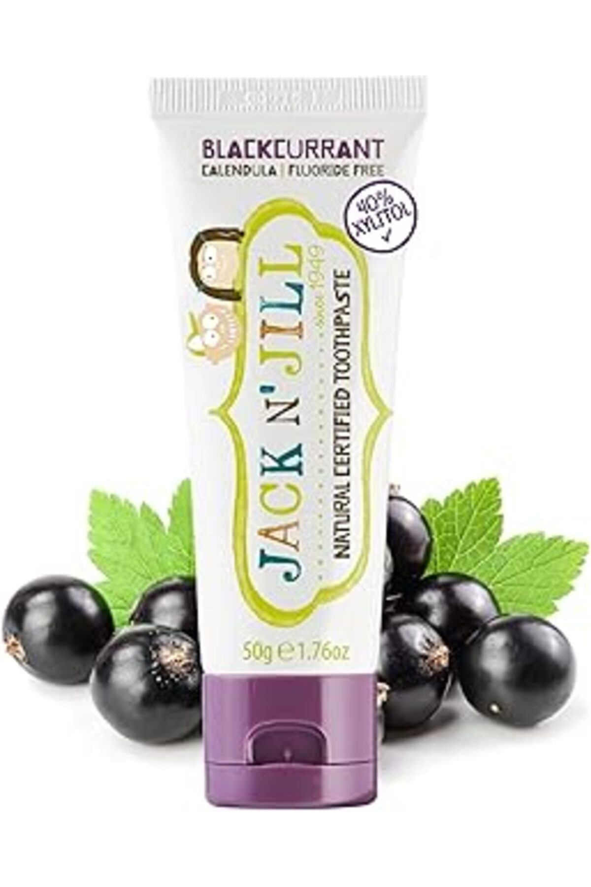 Jack And Jill Natural Toothpaste Blackcurrant Frenk Üzümü Aromalı Diş Macunu 50 gr