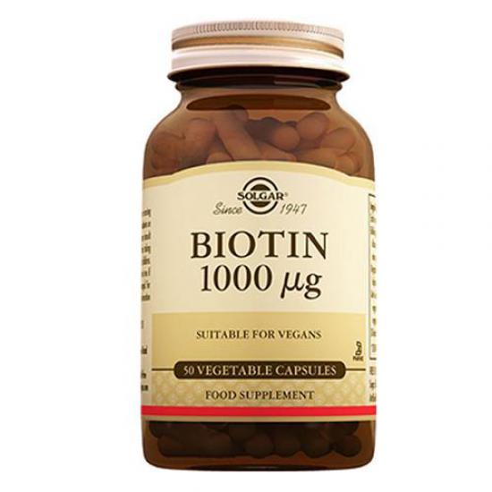 SOLGAR BIOTIN 1000 MG 50 CAPSULES