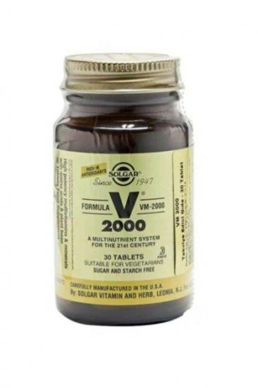SOLGAR VM-2000 MULTIVITAMIN MINERAL 30 TABLET