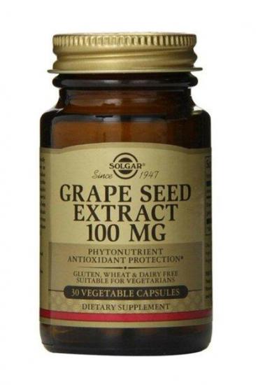 SOLGAR GRAPE SEED EXTRACT 100 MG  30 CAPSULES