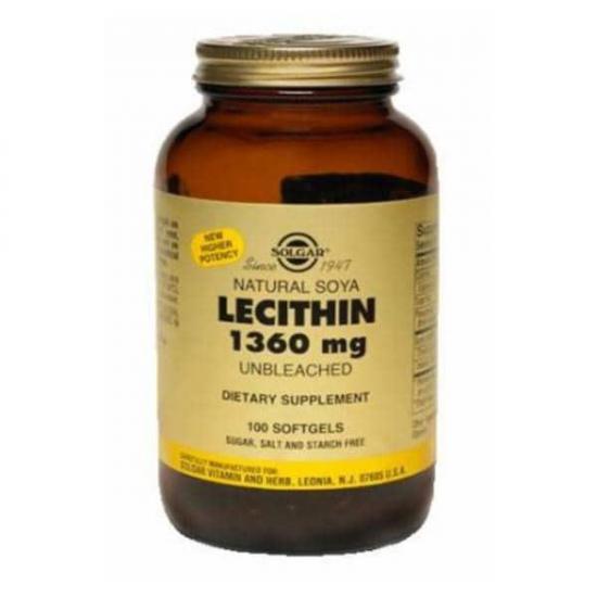 Solgar Lecithin 1360 mg 100 Kapsül