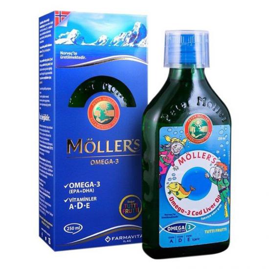 Möllers Omega-3 Balık Yağı Şurubu Tutti Frutti 250