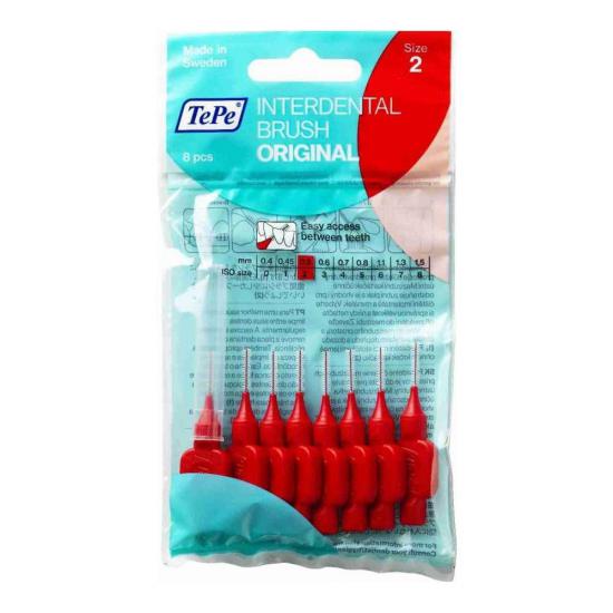 TEPE ARAYÜZ FIRÇASI 0.5 MM KIRMIZI 8Lİ
