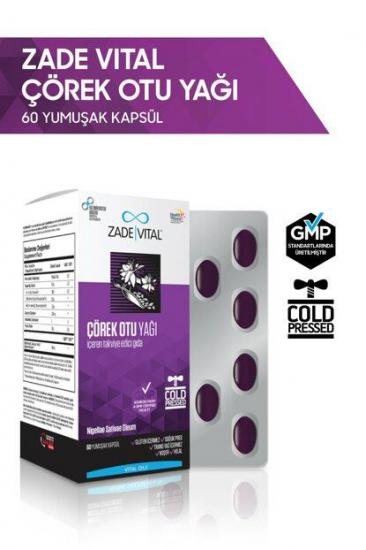 Zade Vital Çörek Otu Yağı 60 Kapsül