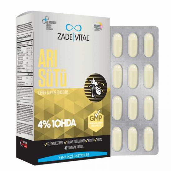 Zade Vital Arı Sütü 1000 mg 40 Kapsül