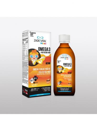 Zade Vital Miniza Omega-3 ve Yer Fıstığı Şurubu 15