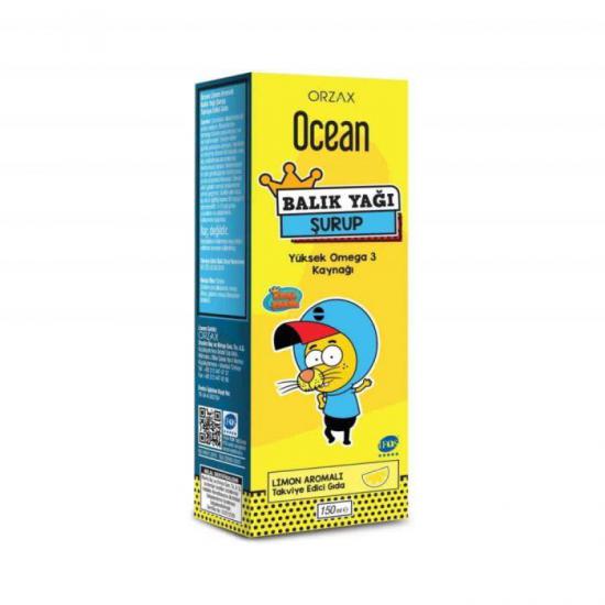 Ocean Omega 3 Limon Aromalı Balık Yağı Şurubu Kral